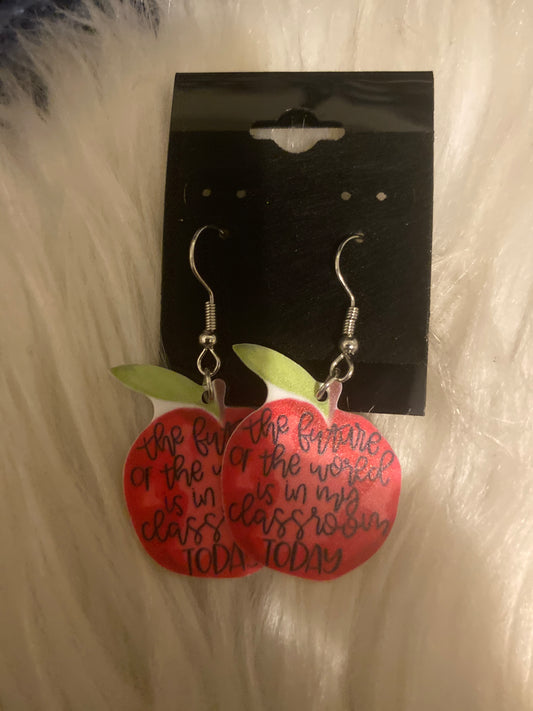 Teacher earrings