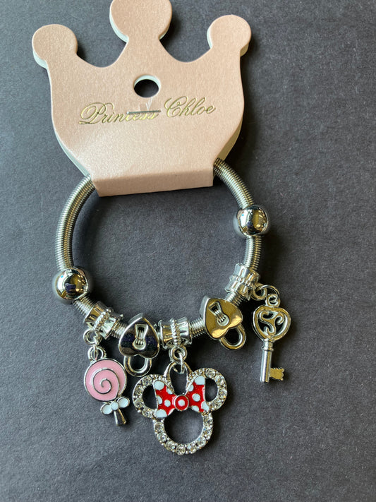Silver Minnie bangle