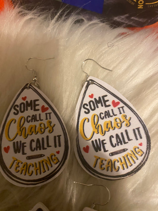 Teacher earrings